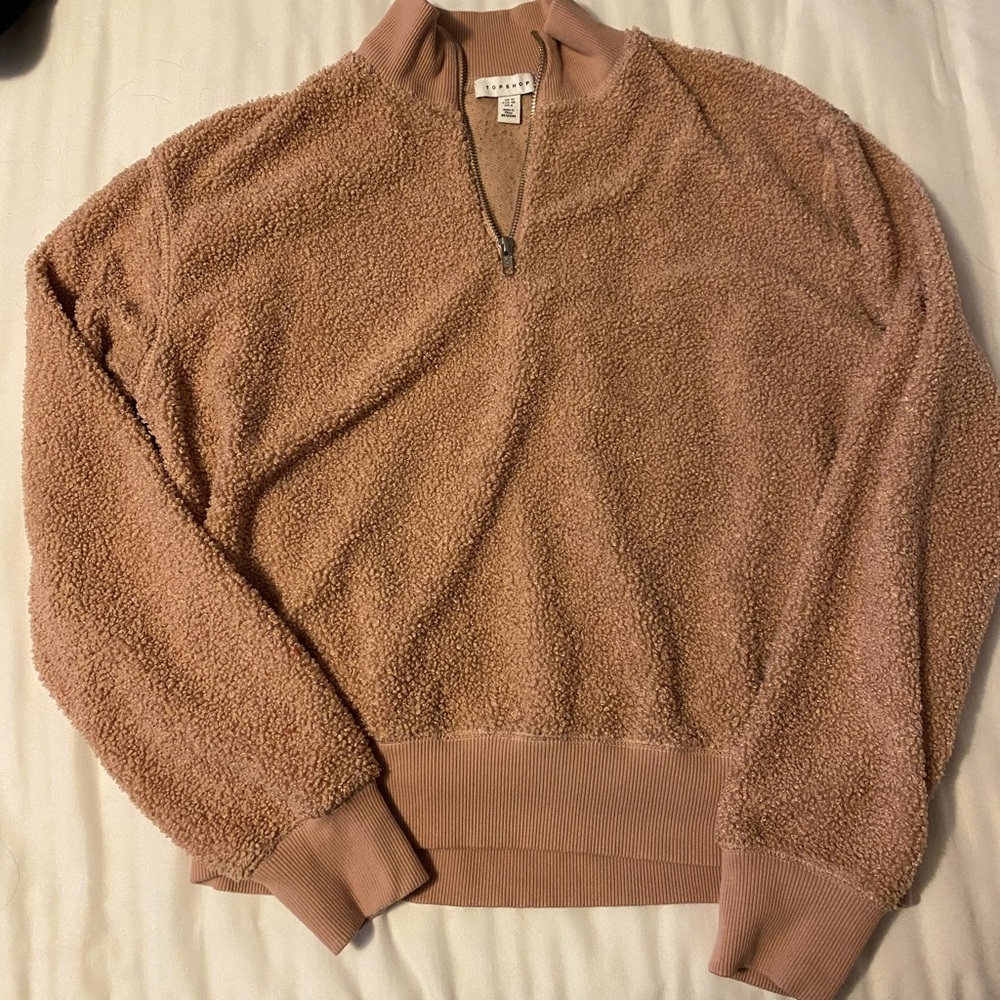 Topshop quarter zip pullover